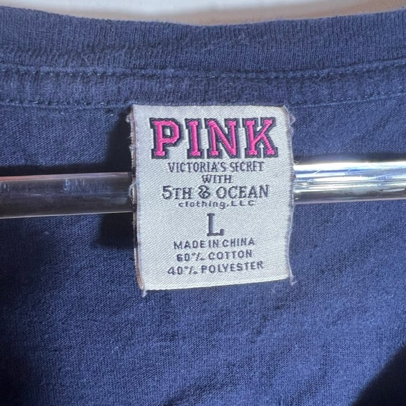 Pink Victoria's Secret Boston Red Baseball Tee, Large - Picture 5 of 5